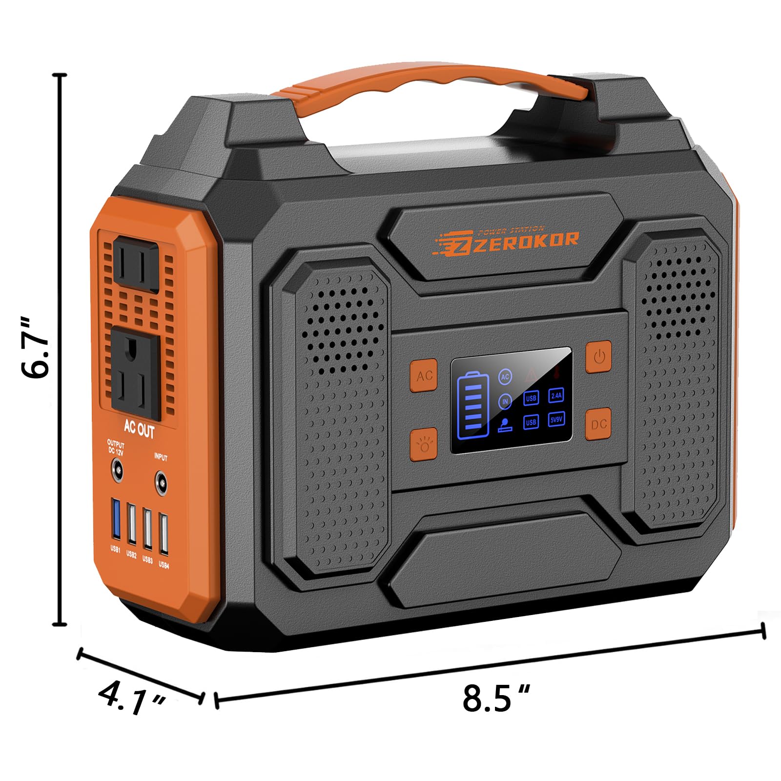 ZeroKor generator with outdoor camping setup