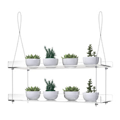 ZerzSemp 2-Tier Acrylic Window Shelf front view