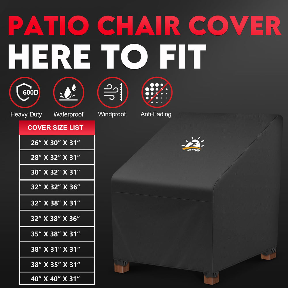 Zettum Patio Chair Cover on outdoor wicker chair