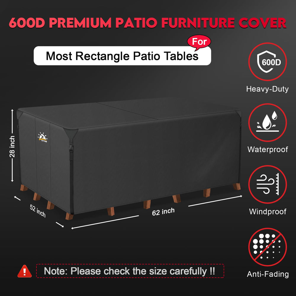 Zettum patio cover showing secure buckles