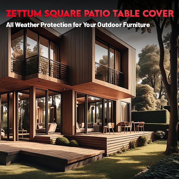Zettum patio furniture cover dimensions displayed