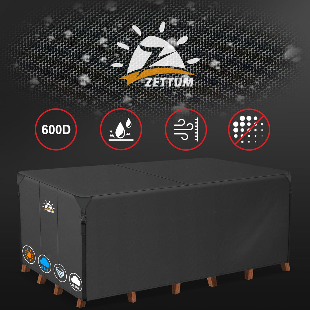 Zettum Patio Furniture Cover Rectangle packaging