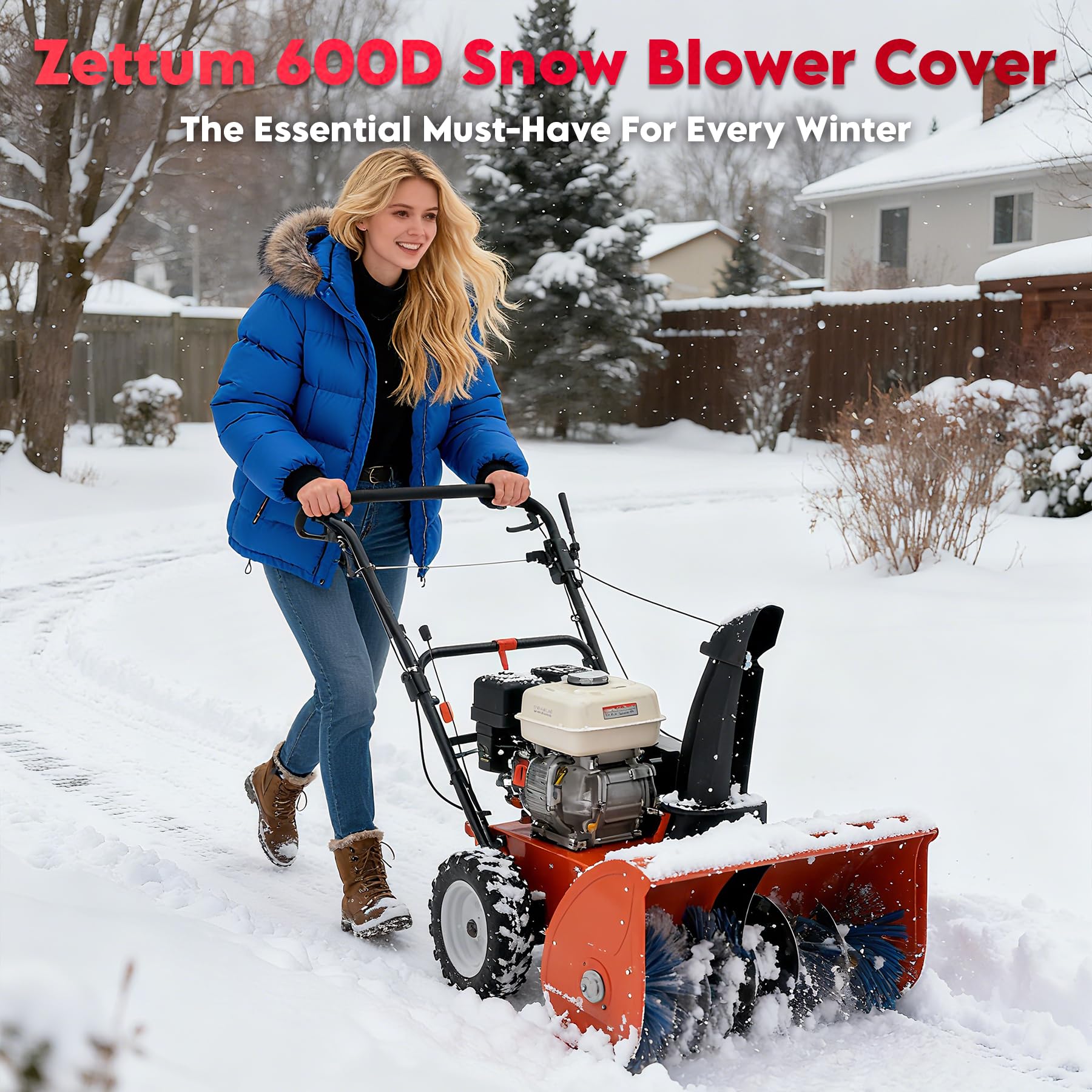 Zettum Snow Blower Cover with cleaning cloth included