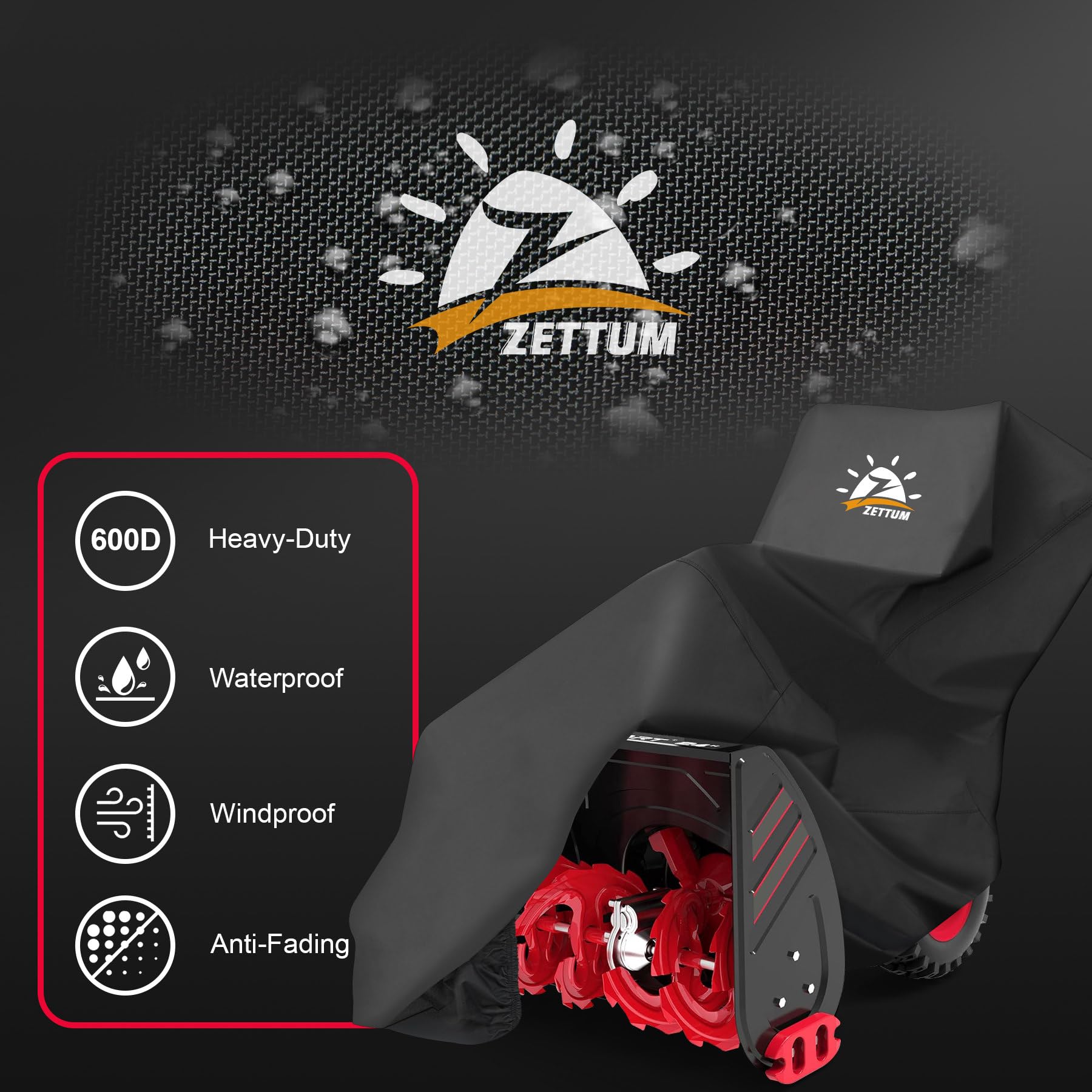 Zettum Snow Blower Cover with storage bag included