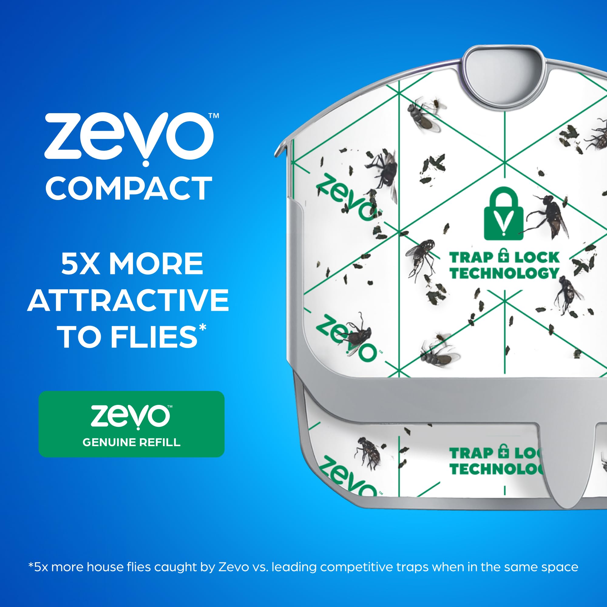 ZEVO Compact Flying Insect Trap packaging details
