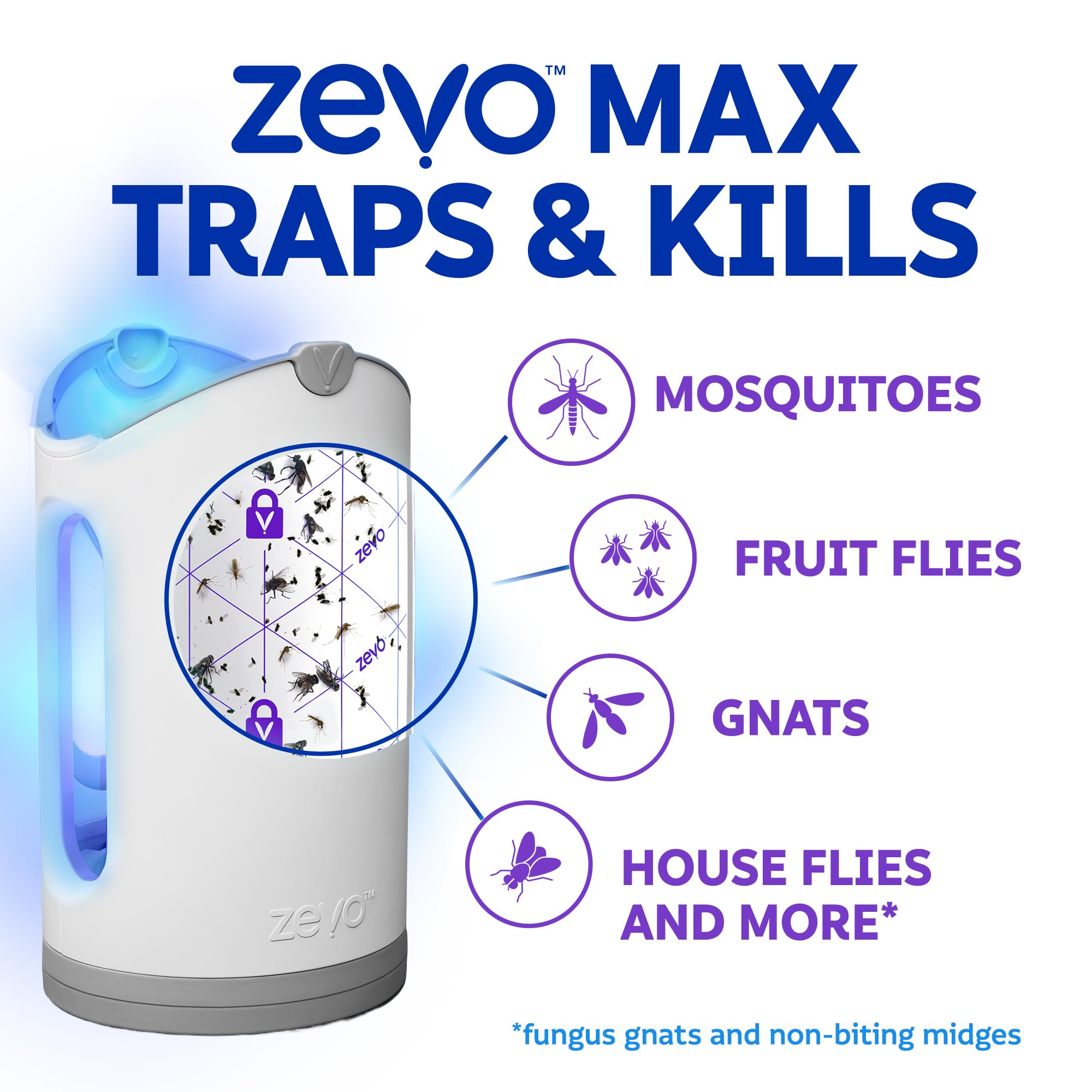 ZEVO MAX Bug Catcher displayed in a living room