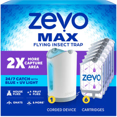 ZEVO MAX Bug Catcher front view with blue light
