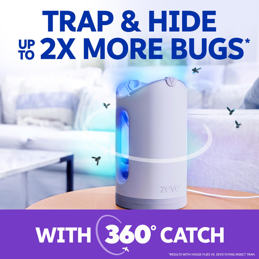 ZEVO MAX Bug Catcher showing UV light in action