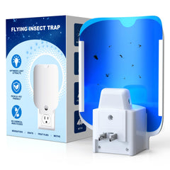 ZEVQI POWER Flying Insect Trap front view with blue design