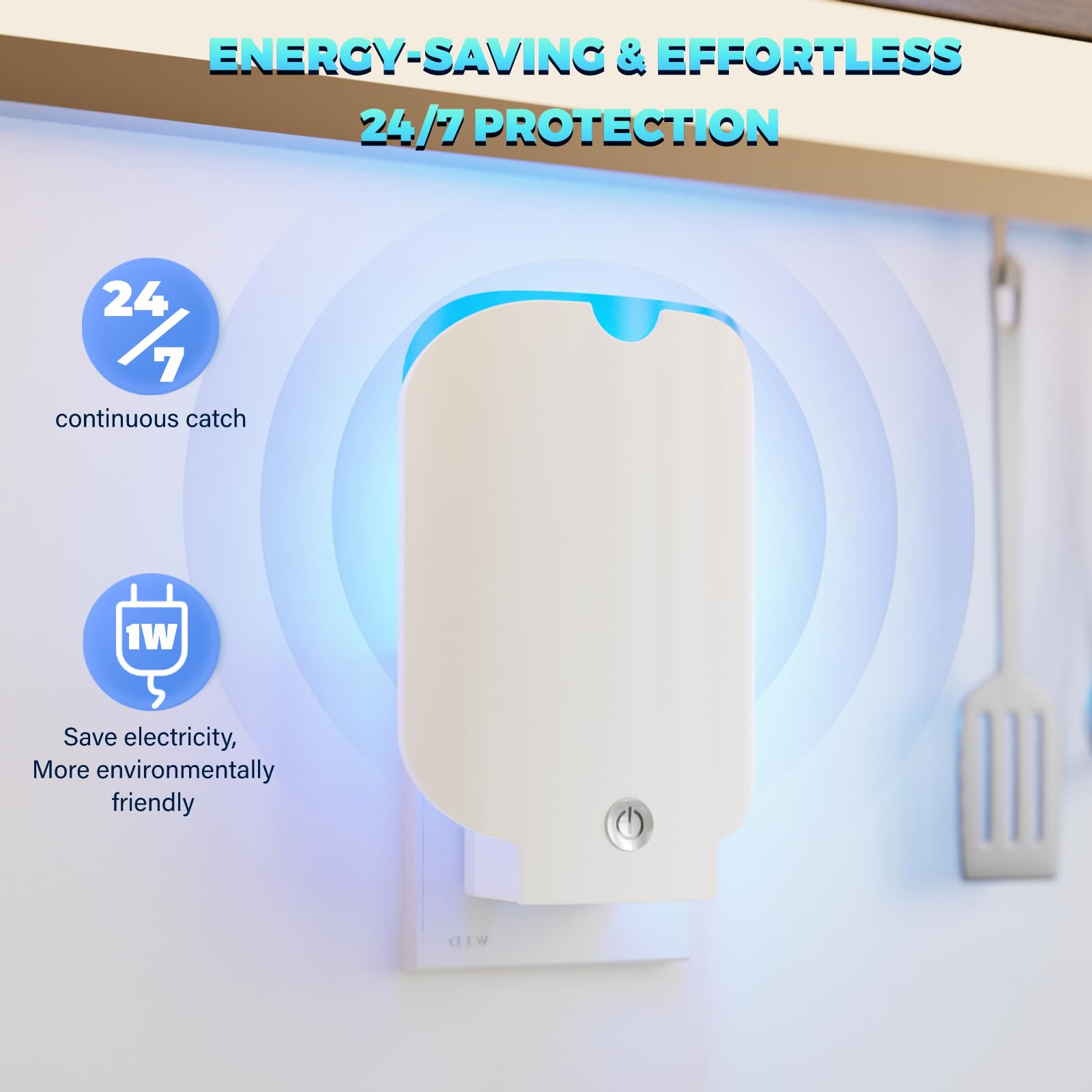 ZEVQI POWER Flying Insect Trap in a living room decor