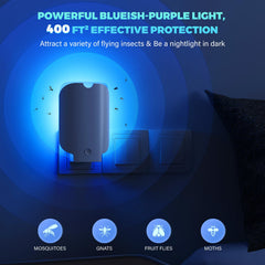 ZEVQI POWER Flying Insect Trap plugged in showing light