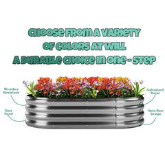 ZFHgarden galvanized planter kit components