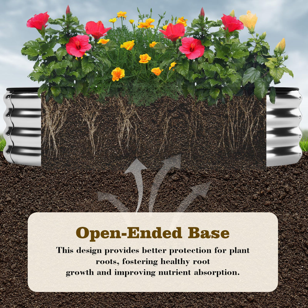 ZFHgarden planter with flowers growing