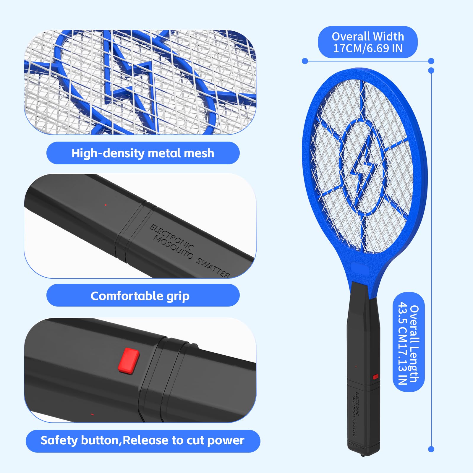ZHOU FAN ZAP Electric Fly Swatter side view