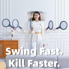 ZHOU HE Electric Fly Swatter placed in upright storage base