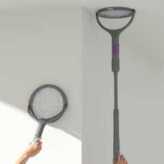 ZHOU HE Rechargeable Electric Fly Swatter with telescopic handle