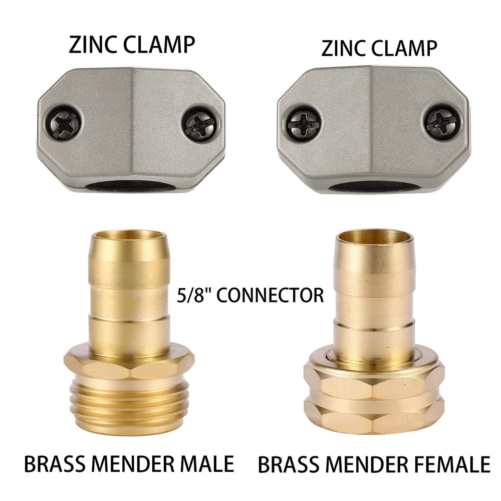 Zinc alloy clamps and stainless steel screws from Sanpaint kit