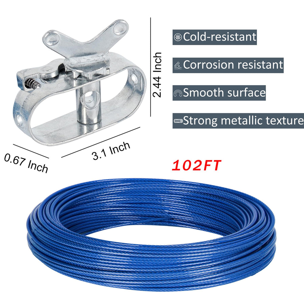 Zinc alloy winch of LanPool Pool Cover Kit, close-up