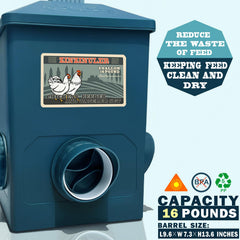 ZINZINULER Chicken Feeder in use with chickens