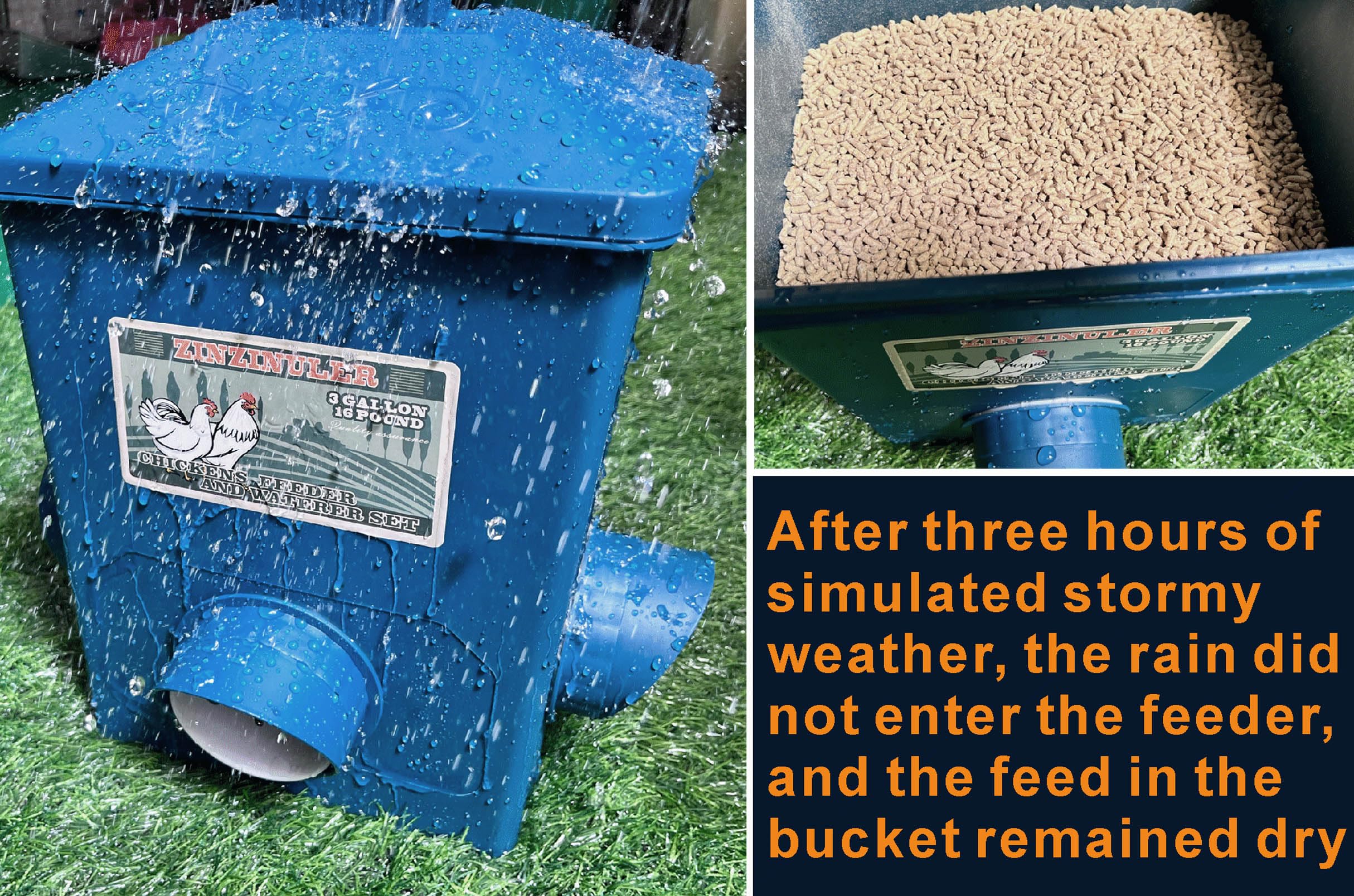 ZINZINULER Chicken Waterer with hose attachment