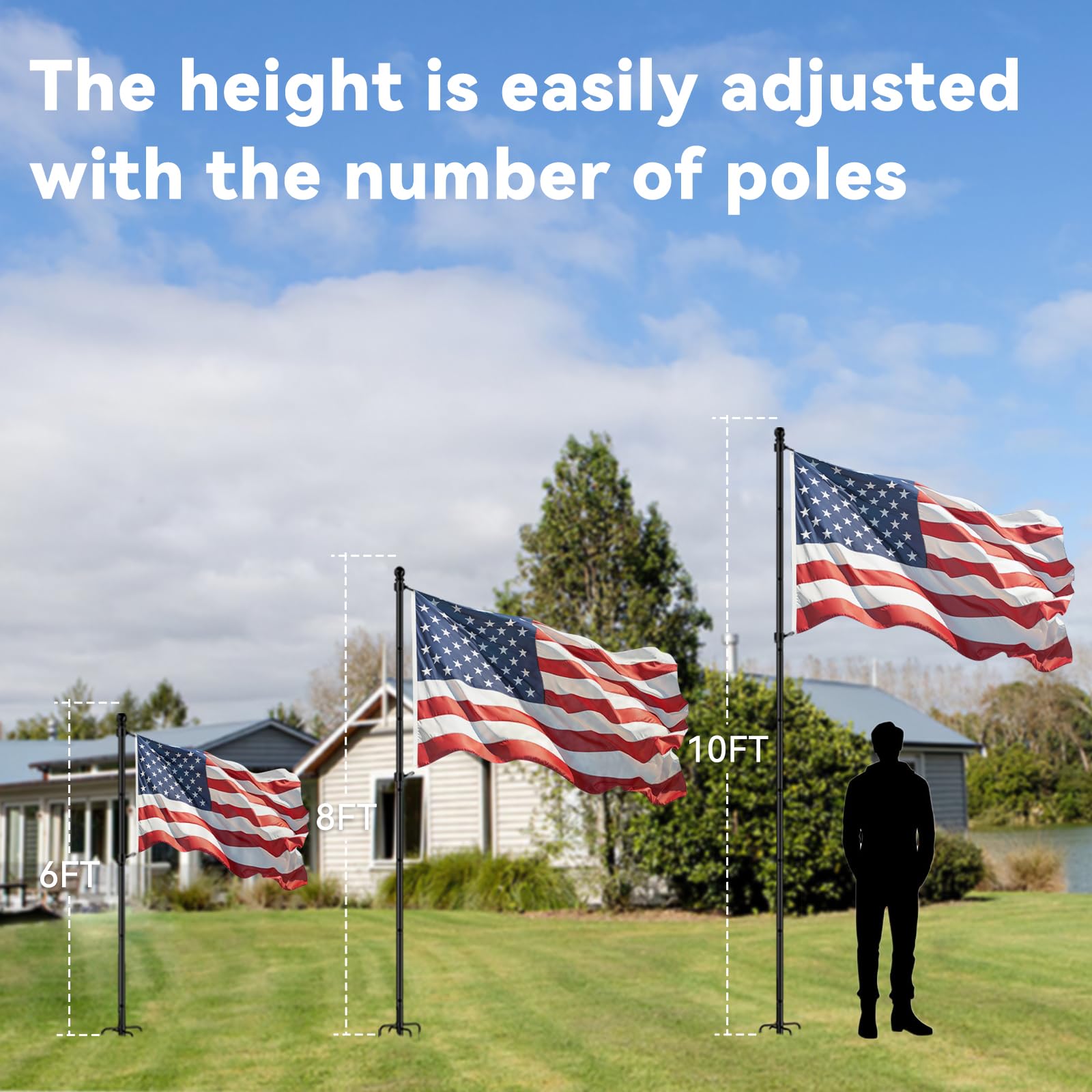 ZMTECH Flag Pole Kit packaging view