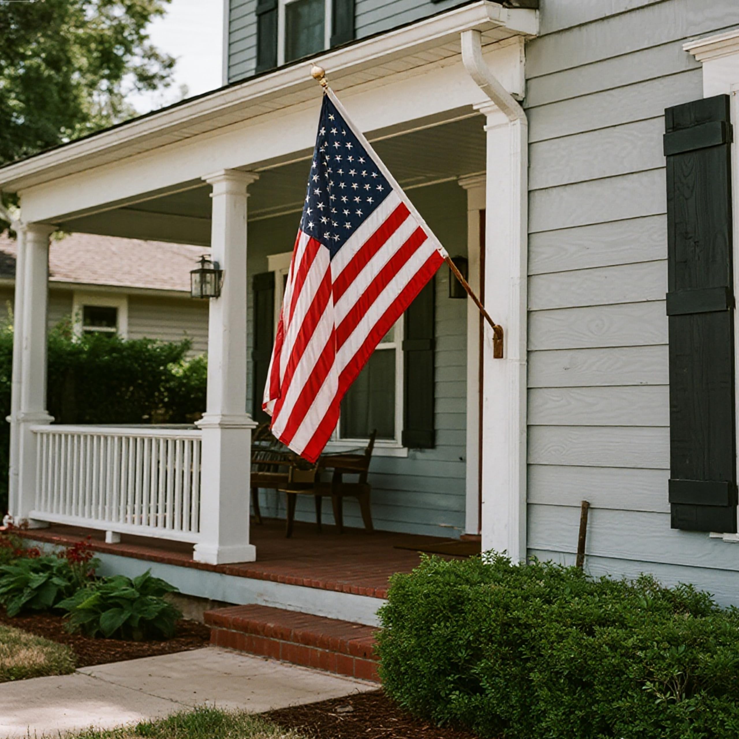ZNNOPAX American Flag 4x6 FT lifestyle scene at a parade