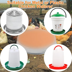 Zoblise Chicken Water Heater Base 11 inch side view