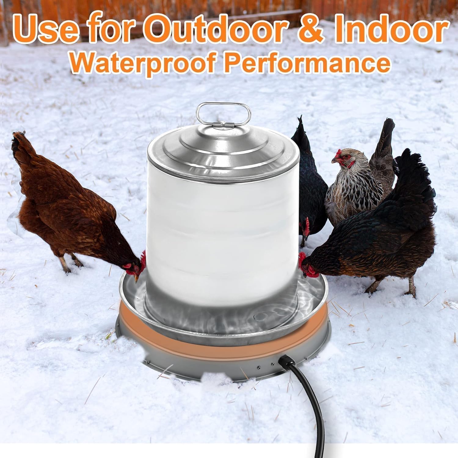 Zoblise Chicken Water Heater Base with waterer