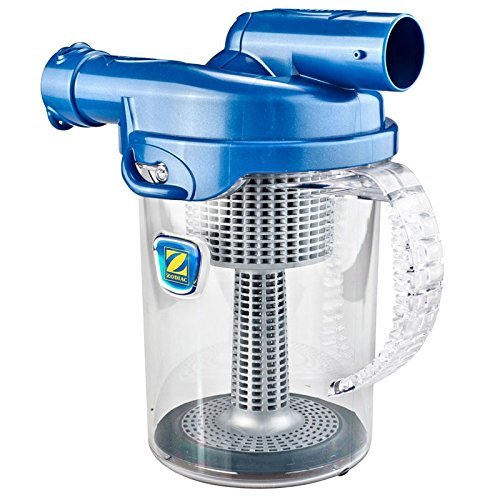 Zodiac Cyclonic Leaf Catcher displayed with pool cleaning tools