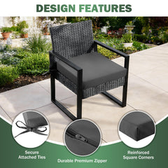 Zonamat outdoor chair cushions in vacuum packaging
