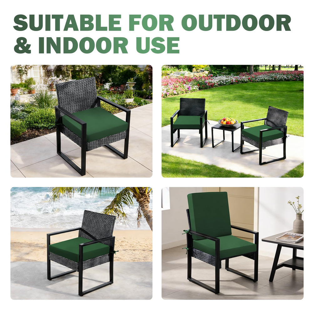 Zonamat Outdoor Chair Cushions set on a patio chair