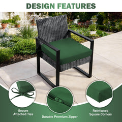 Zonamat Outdoor Chair Cushions showing waterproof fabric