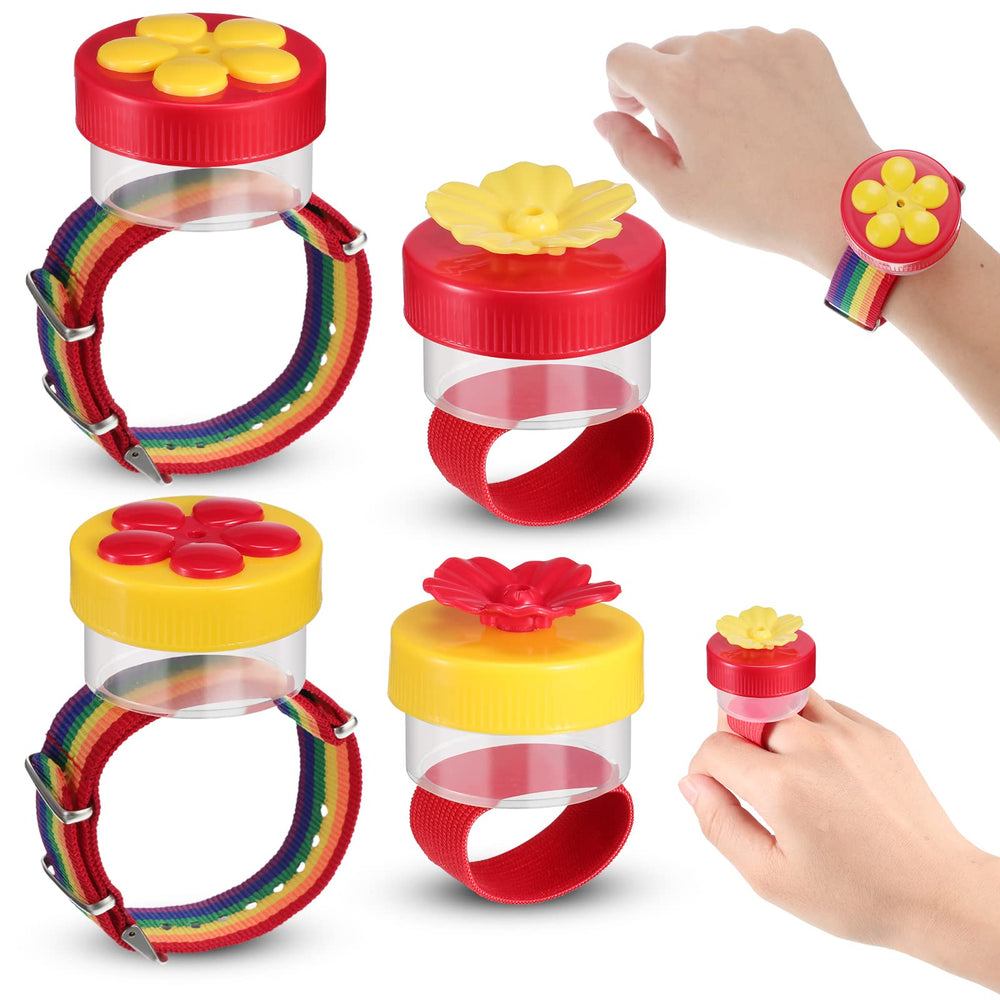 Zopeal Hummingbird Hand Feeder flower design in bright colours