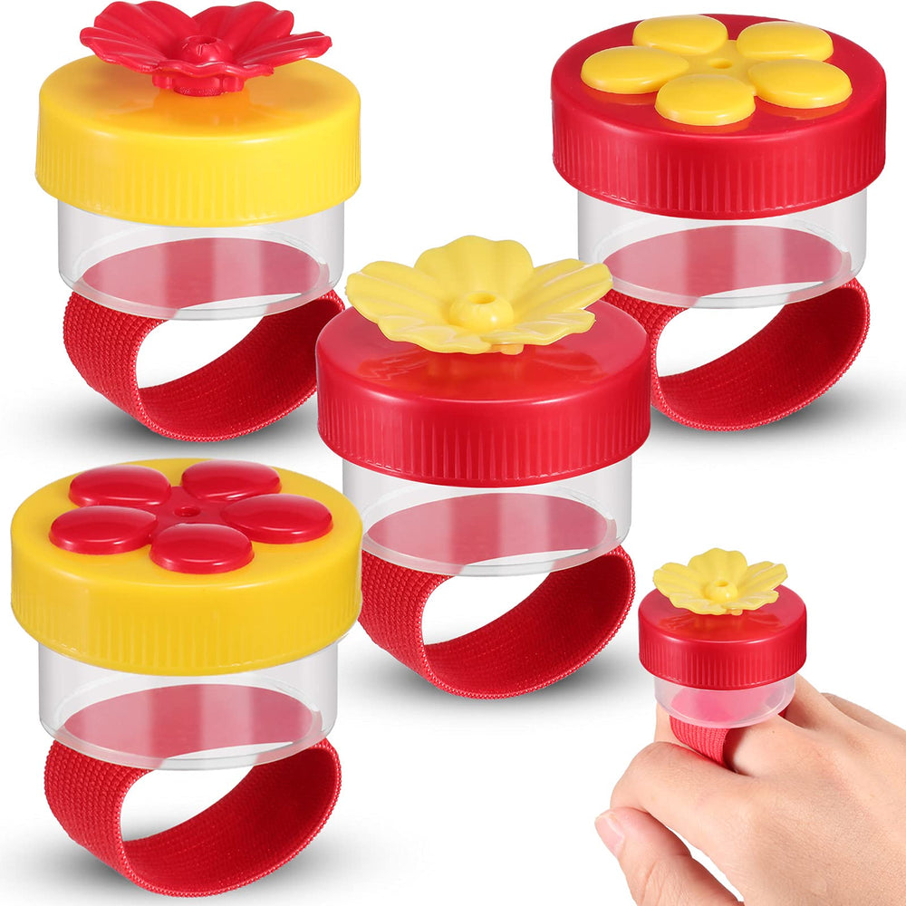 Zopeal Hummingbird Hand Feeder in bright colours, front view