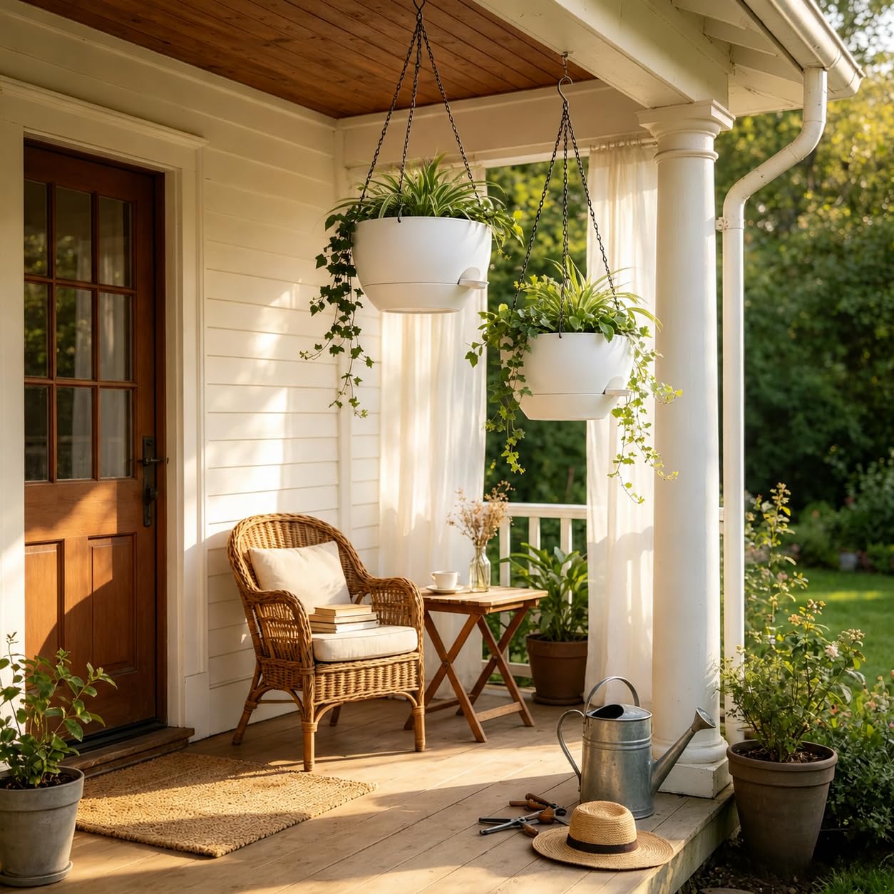 zople hanging planter showcasing drainage system
