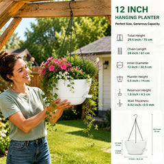 zople self-watering planter with saucer included
