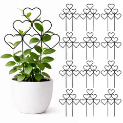 ZOUTOG 12 Pack Trellis for Climbing Plants - Black 15 inch