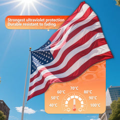 ZoYaone American Flag 4x6 FT displaying vibrant colours in sunlight