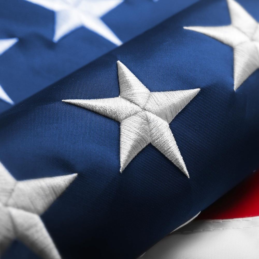 ZoYaone American Flag 4x6 FT front view with embroidered stars