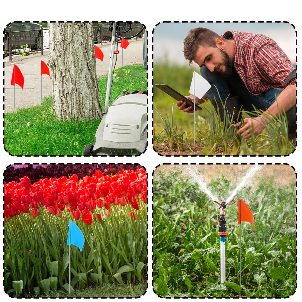 zozen marking flags demonstrating high visibility in outdoor use