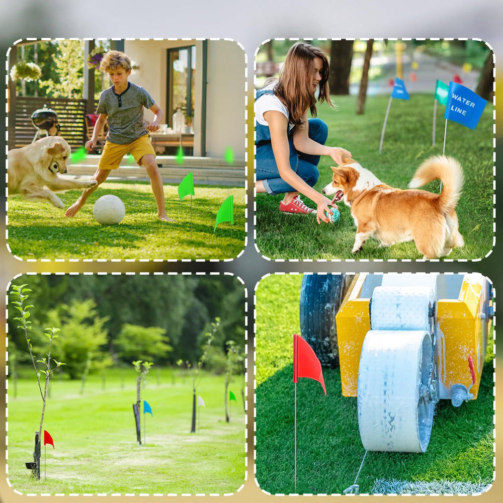 zozen marking flags displayed in a vibrant colour variety