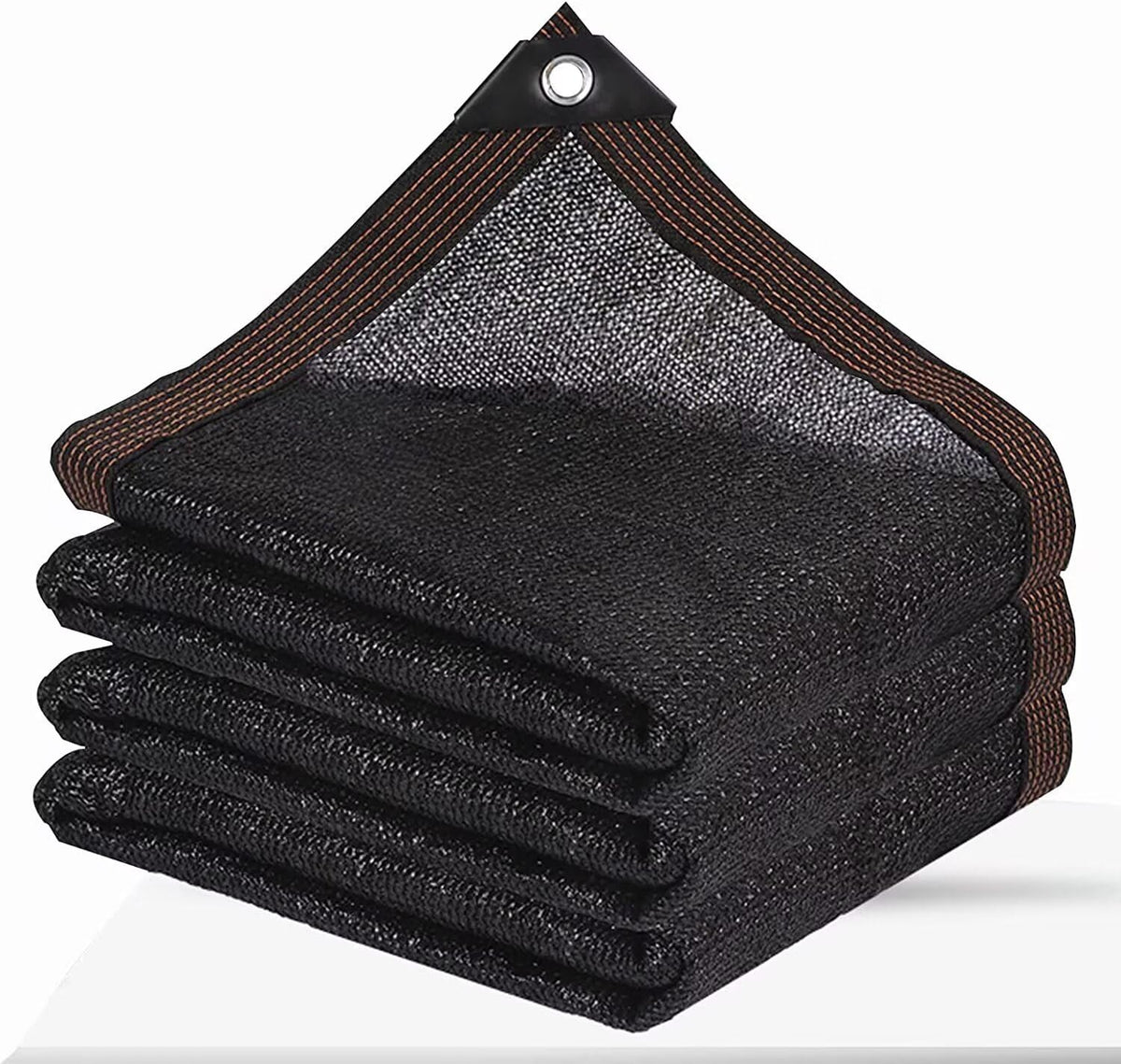 ZOZIJIU Shade Cloth 8x12ft black mesh fabric front view