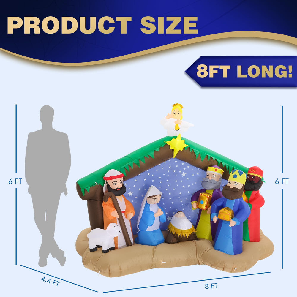ZPISF inflatable nativity scene package and setup instructions