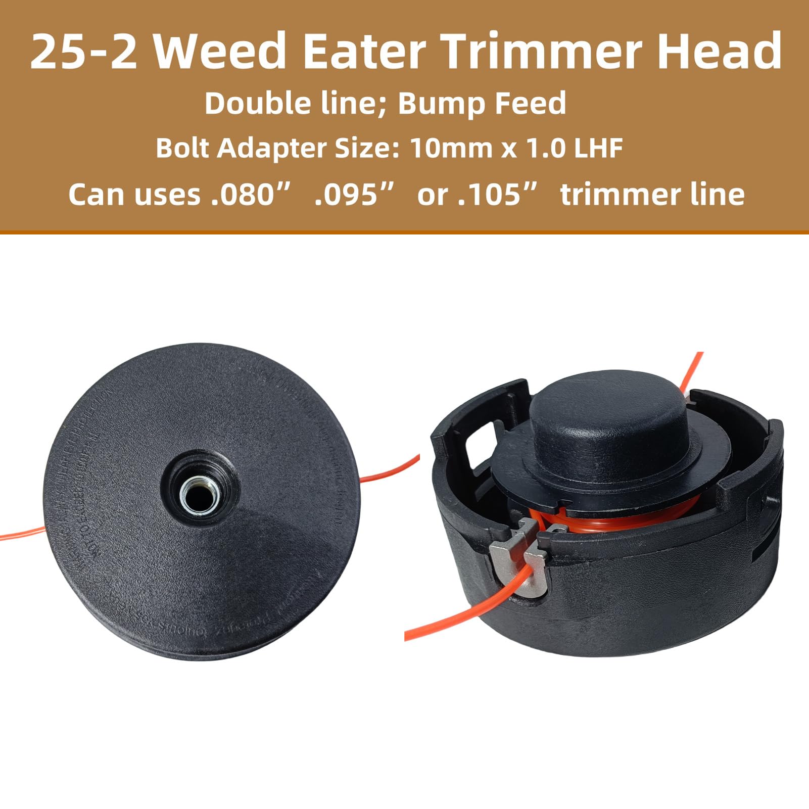 Zqqalitize 25-2 Bump Feed Trimmer Head side view