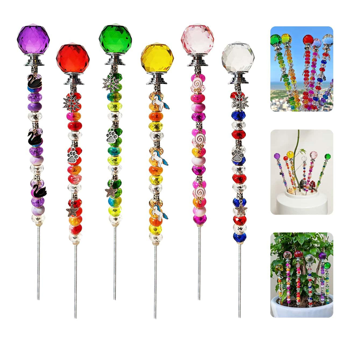 ZSlactp DIY Fairy Wand Beaded Garden Stakes Kit packaging