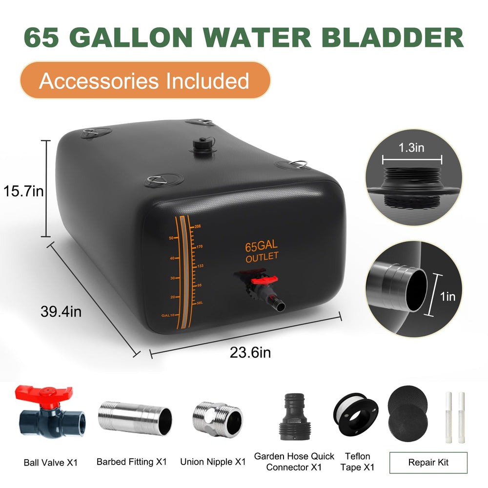 ZSLTLDU water bladder showing clear water level scale