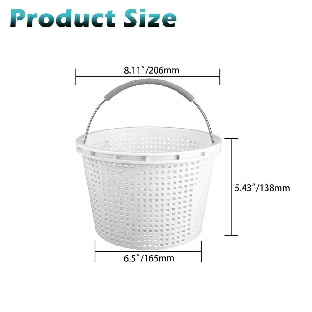 ZTTM pool skimmer basket showing rubber grip handle