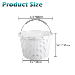 ZTTM pool skimmer basket showing rubber grip handle
