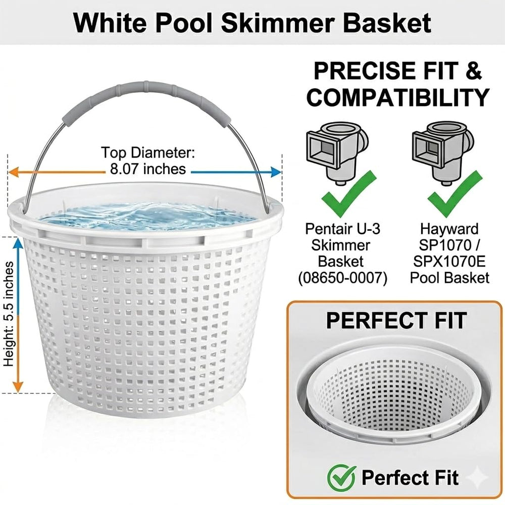 ZTTM pool skimmer basket side view demonstrating mesh design
