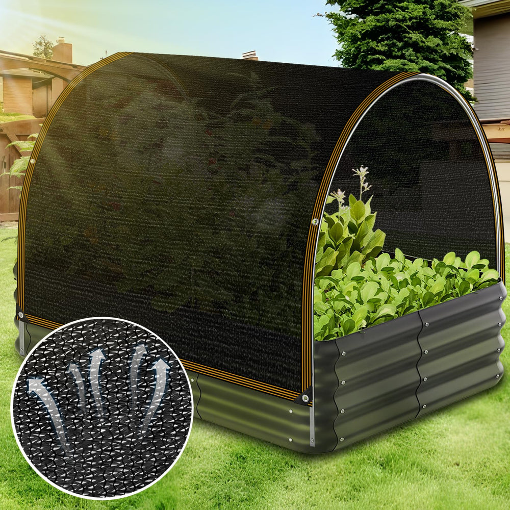 Zuppolma Shade Cloth installation with grommets